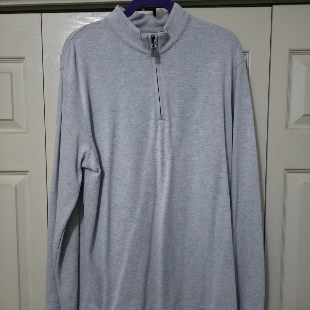 Mizzen+Main Grey KPI Quarter-Zip Pullover